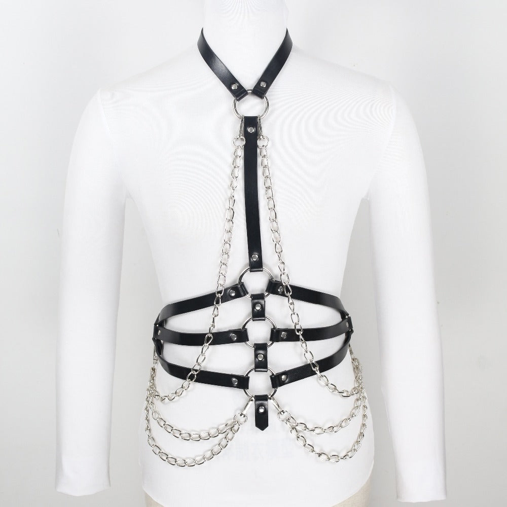 Vitorian Gothic Leather Garter Belts