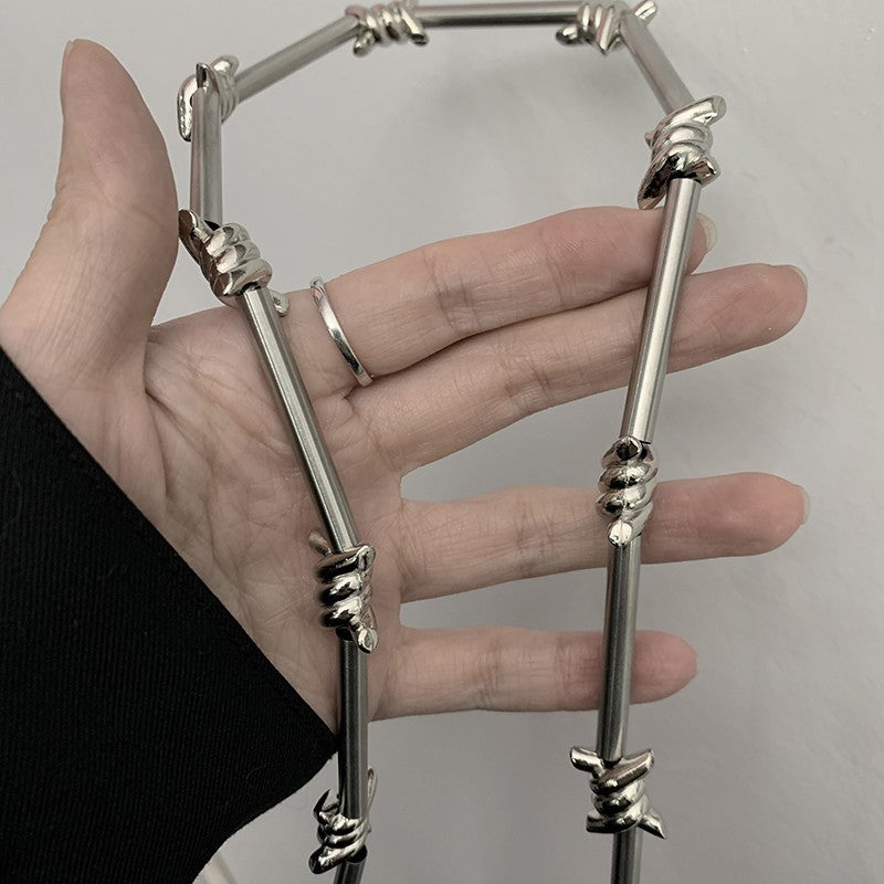 Punk Thorns Chain Pants Key