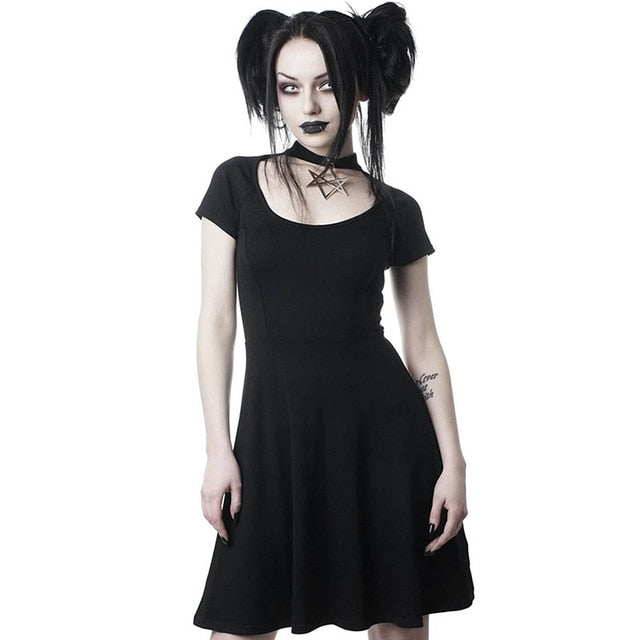 Dress Hollow Out Star Halter