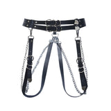 Gothic Punk Metal Chain Ring Belt