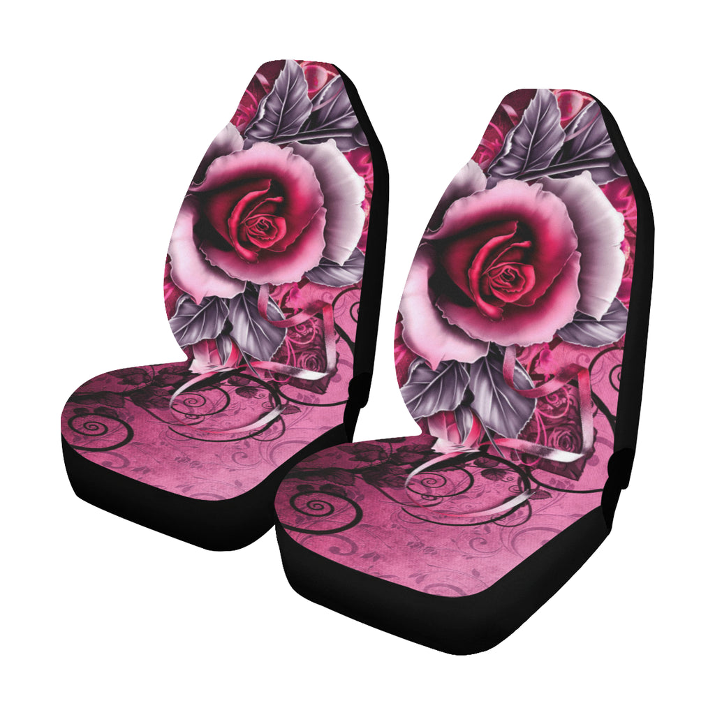 Pink Rose Car Seat Covers (Set of 2)