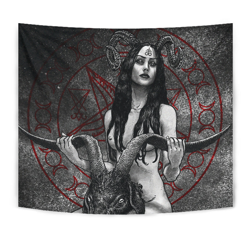 Baphomet Women Demon SED-0716 Tapestry