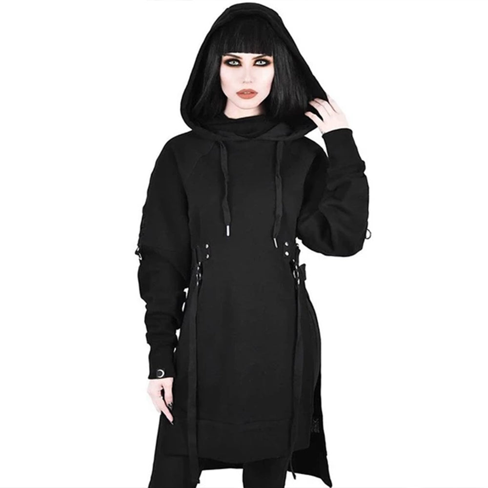 Gothic Long Hoodies Sexy Hooded