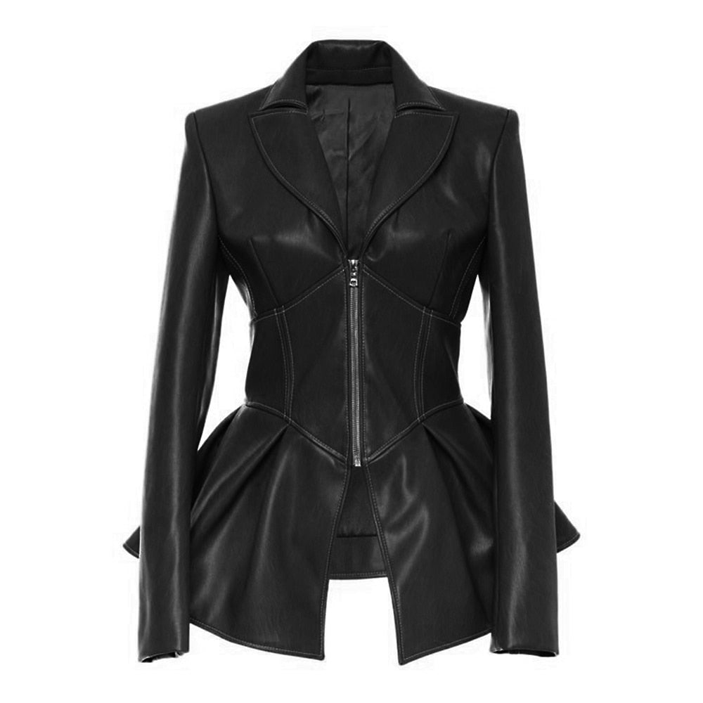 Jacket Black Faux Leather