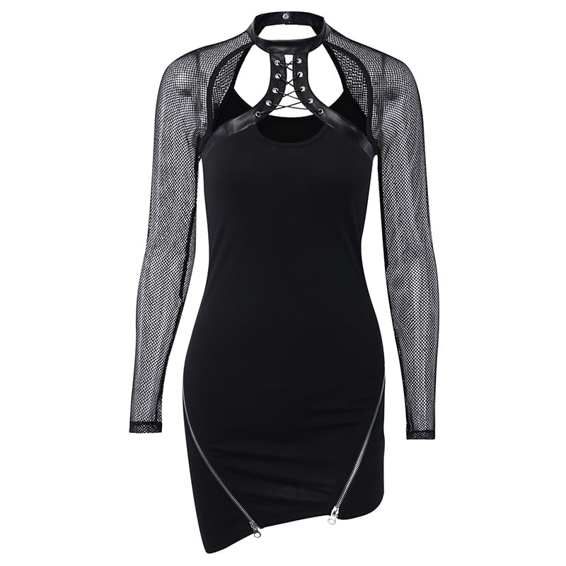 Sexy Mesh Bodycon Women Dress