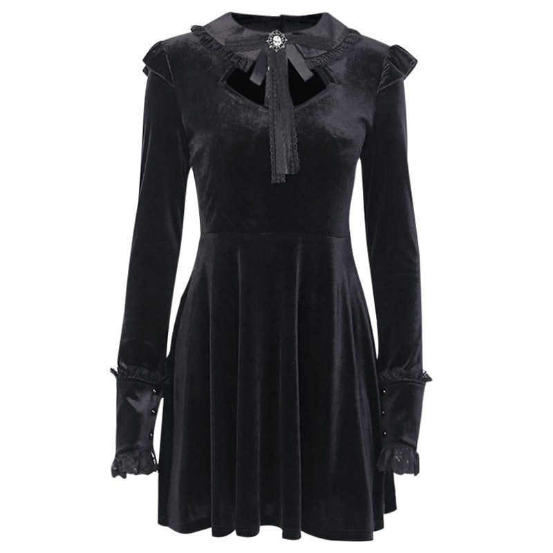 Lace Vintage Dress Long Sleeve