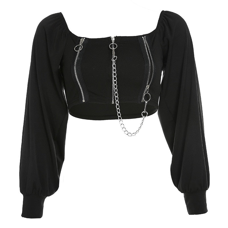 Gothic Punk Sexy Crop Tops