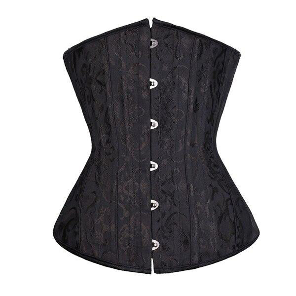 Steel Boned Underbust Corset Black