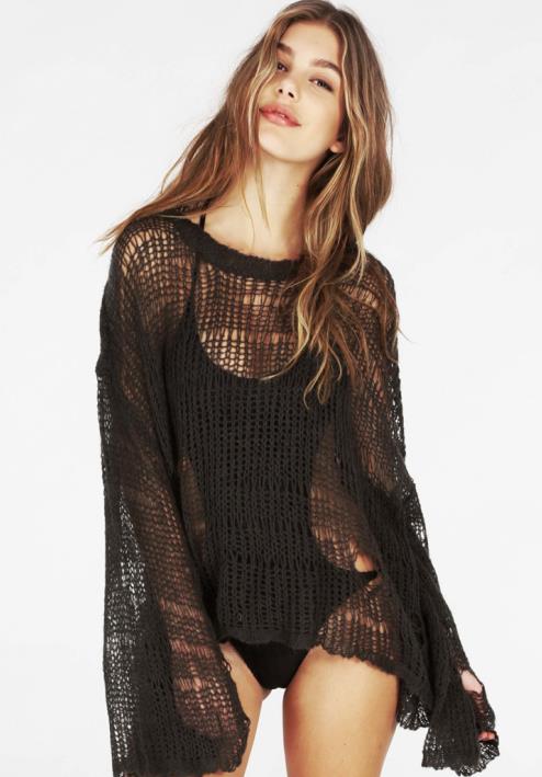 Long Sleeve See-Through Pullover
