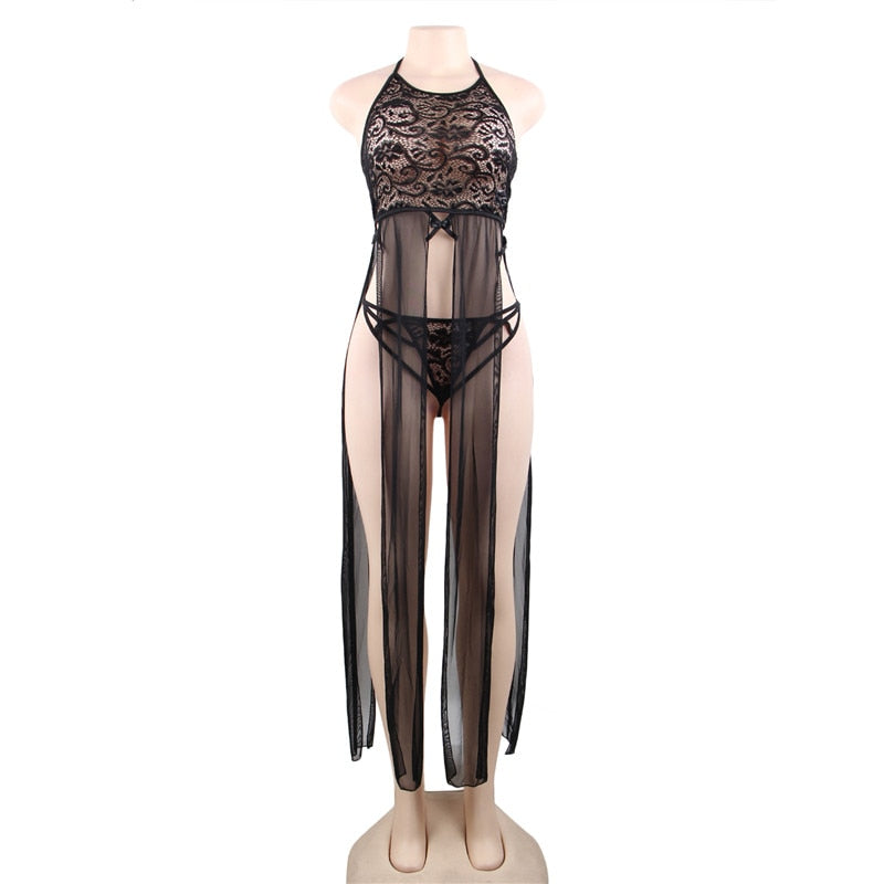 Lingerie Sexy Hollow Out Lace Plus Size