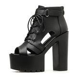 Boots Summer Open Toe Buckle Strap