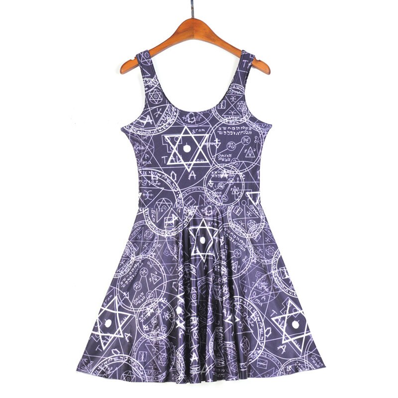 Sleeveless Skater Pleated Dress
