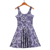 Sleeveless Skater Pleated Dress