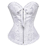 Gothic Sexy Zipper Corset Bustiers Vintage