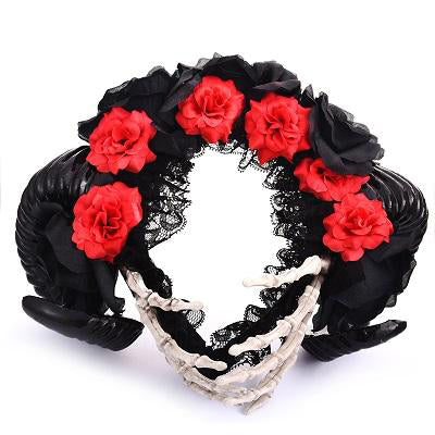 Horn Flowers Hair Accessories