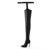 Over Knee Boots Sexy Strap Zip