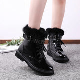 Lace Up Martin Boots Women Ankle