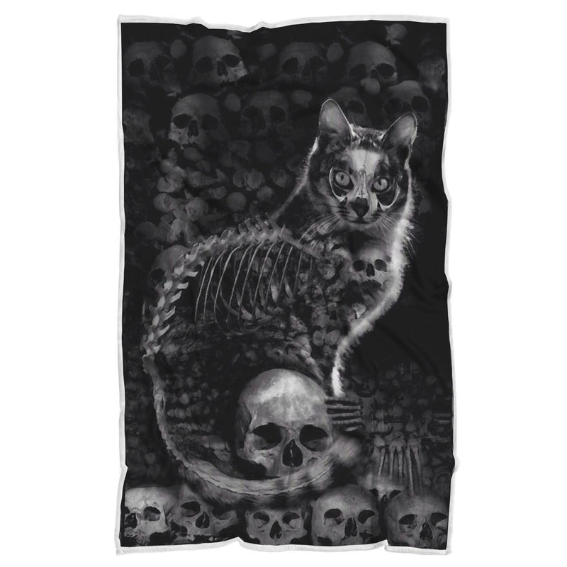 LOVE SKULL BLANKET
