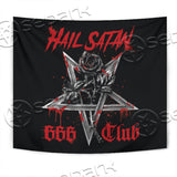 Hail Satan 666 Club SED-0729 Tapestry