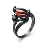 Gothic Red Stone Rings