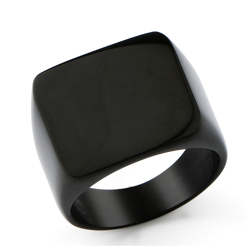 Titanium Steel Blank Plain Men Ring