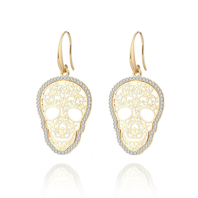 Hollow Skull Earrings Jewelry
