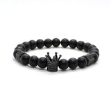 Stone Beads Skull Bracelet