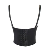 Leather Rivet Bralet Women's Crop Top