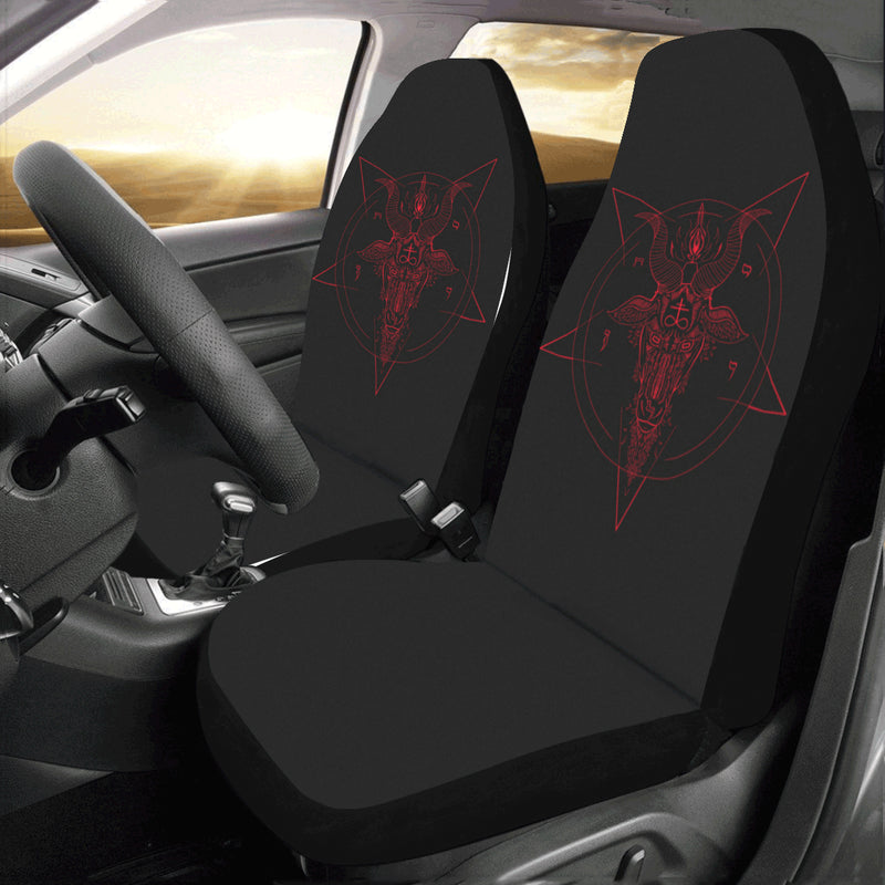 Red Art Car Seat Covers (Set of 2)