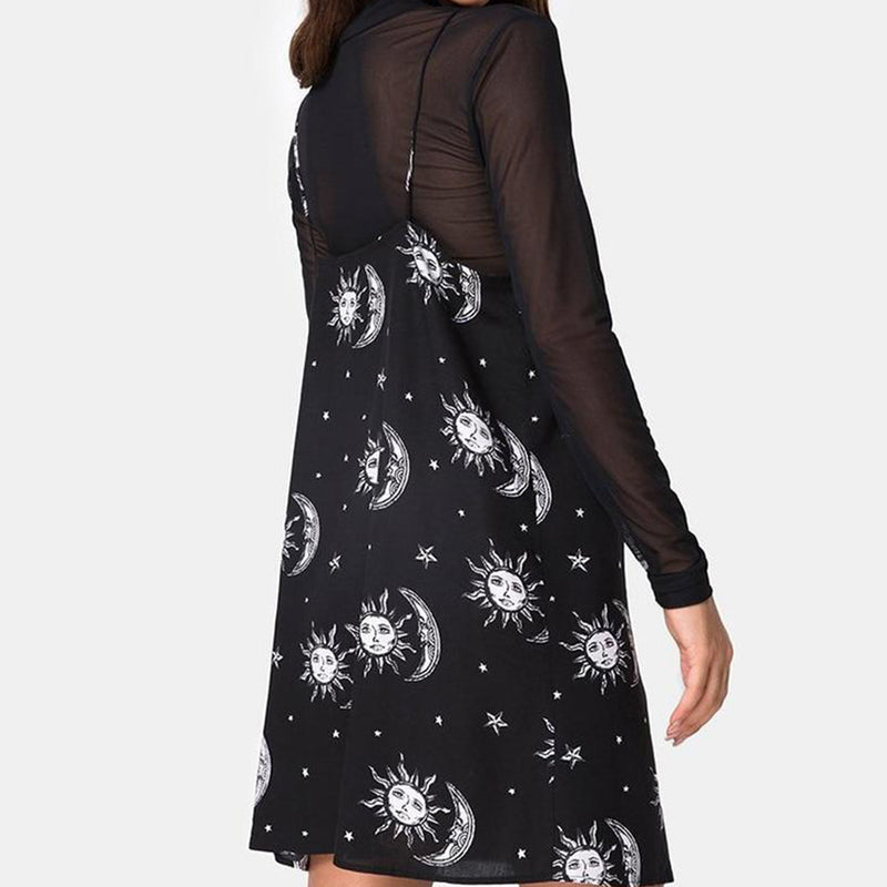 Mesh Dresses Spaghetti Strap V- Neck Dress