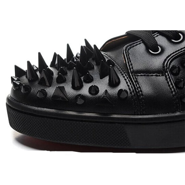 Leather Spike Sneaker Rivet Shoes