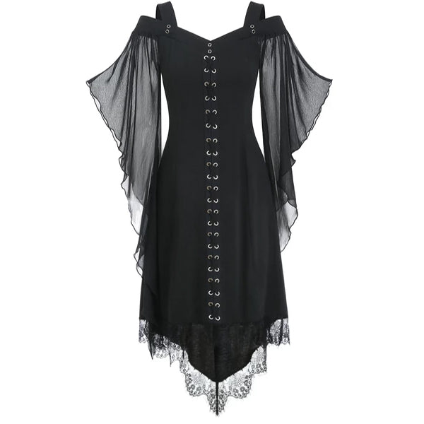 Solid Mid-Calf Casual Dress