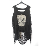 Punk Streetwear Hollow Out Tanks