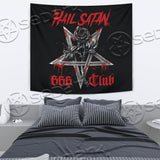 Hail Satan 666 Club SED-0729 Tapestry