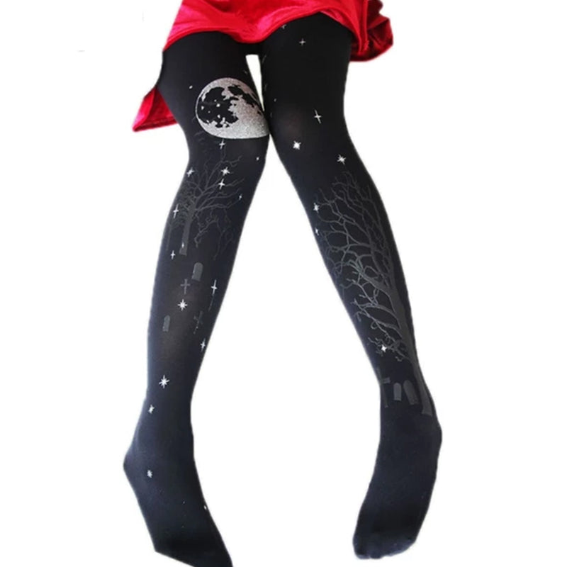 Halloween Moon Stockings