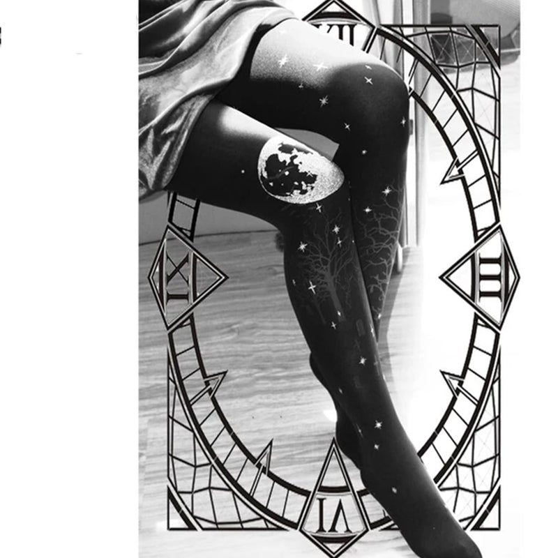 Halloween Moon Stockings