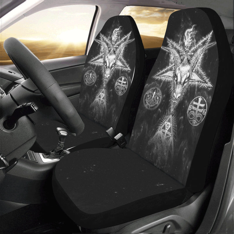 Satan Pentagram Star Car Seat Covers (Set of 2)