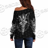 Sigil of Baphomet AIO-0418 Off Shoulder Sweaters