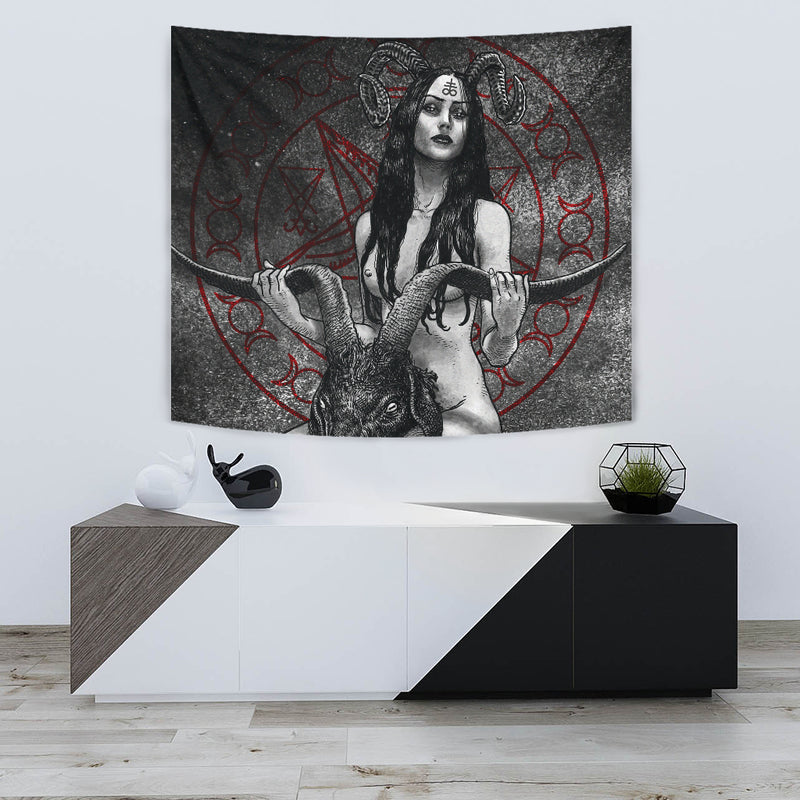 Baphomet Women Demon SED-0716 Tapestry
