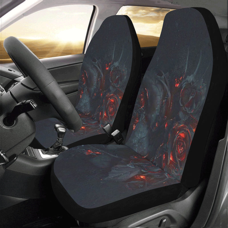 BURNT ROSES CAR SEAT COVERS - Set of 2