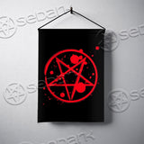 Red Pentagram Simple SED-0804 Flag