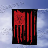 Red Sigil Of Baphomet Lilith SED-0806 Flag