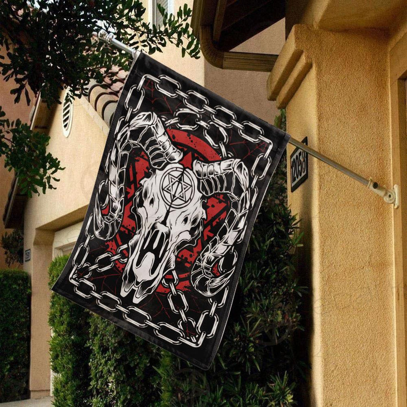 Devil Skull Demon Satanic SED-0361 Flag