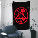 Red Pentagram Simple SED-0804 Flag
