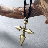 Viking Barbarian Cross Pendant Necklace