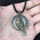 Raven Crow Amulet Viking Necklace