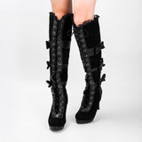 Gothic Boots Bows Lolita Knee-high