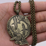 Raven Crow Amulet Viking Necklace