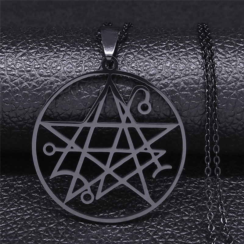 Stainless Steel Necklace Satanic Pendant Cthulhu