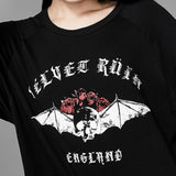Gothic Sweatshirt Rose Skull